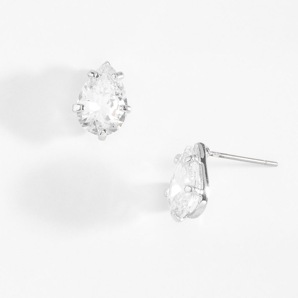 Aretes con Diamonice en tono cristal